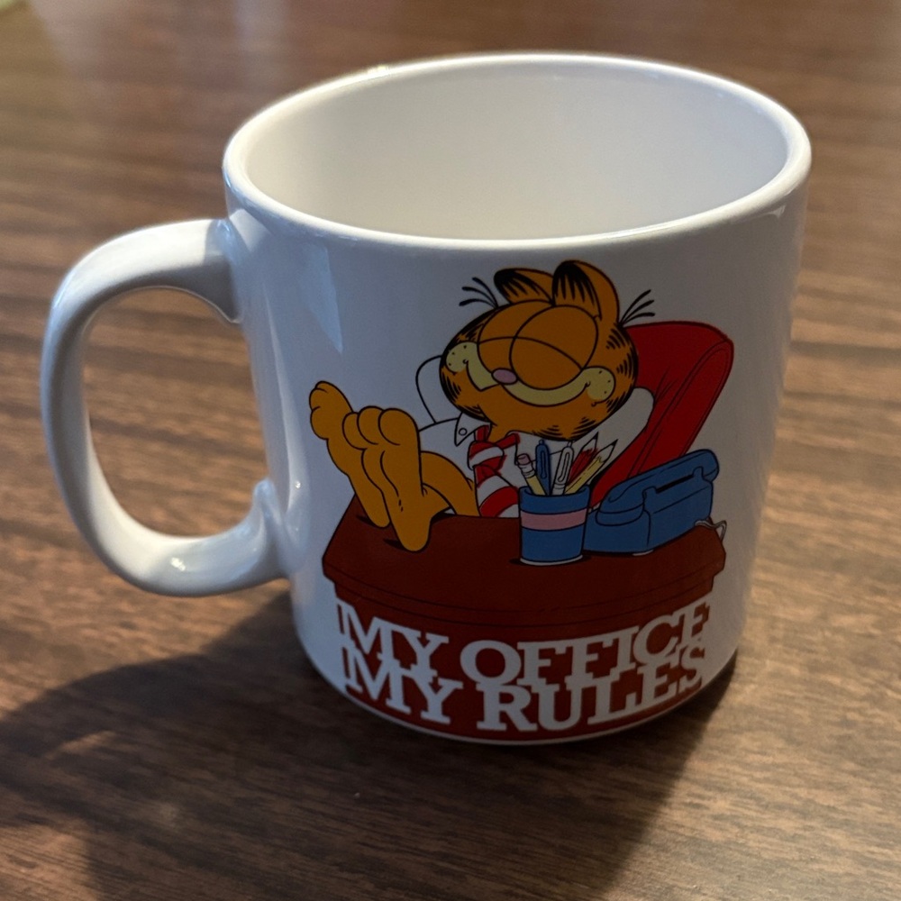Garfield VINTAGE My Office My Rules Coffee Mug